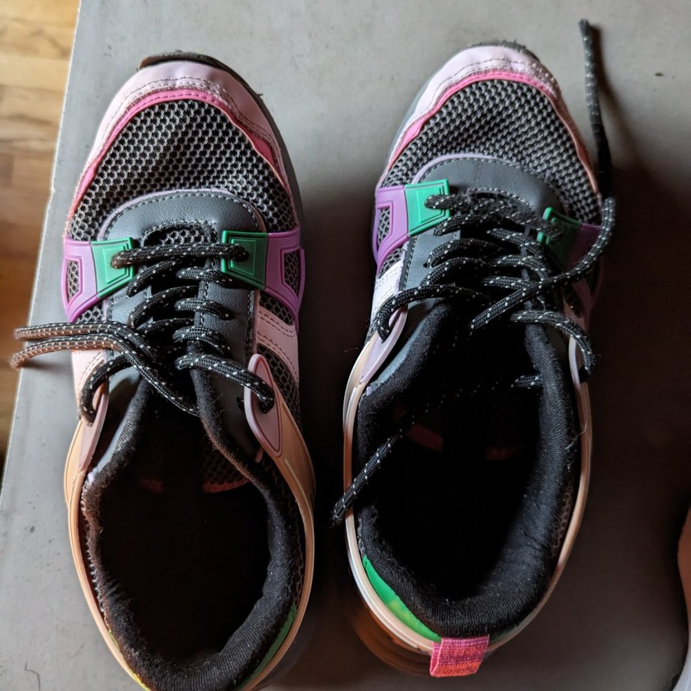 Zara MULTI-PIECE TECHNICAL SNEAKERS | US Women's 7 / Kids 4 - Picture 10 of 15